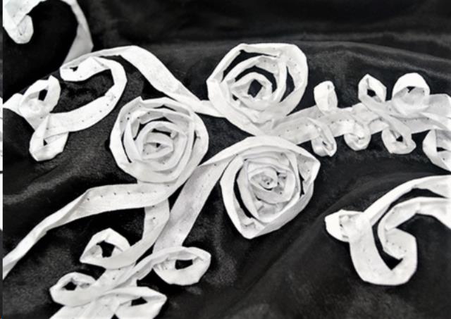 Where to find Black Ribbon Taffeta Table Runner in Tulsa