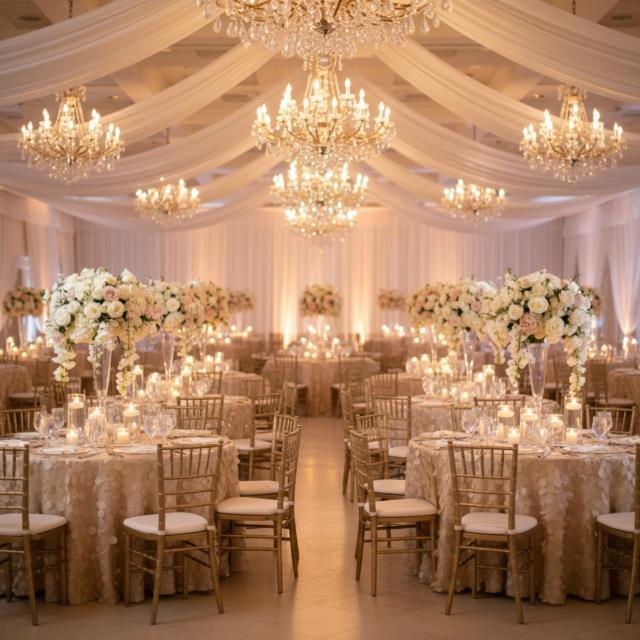 Where to find 120 rd Champagne Hanging Circles Taffeta in Tulsa