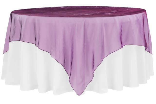 Where to find Eggplant Organza Linens in Tulsa