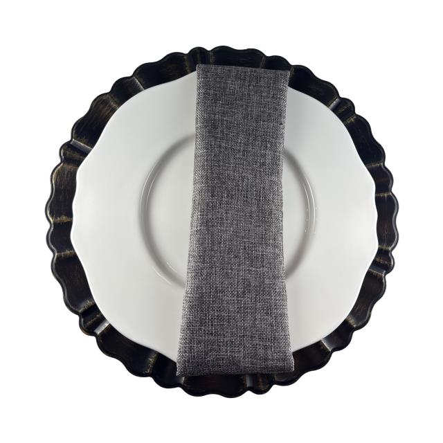 Where to find Grey Faux Burlap Dinner Napkins in Tulsa