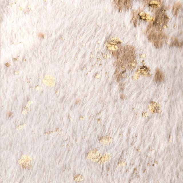 Rental store for Faux Cowhide Throw  metallic gold accent in Tulsa OK