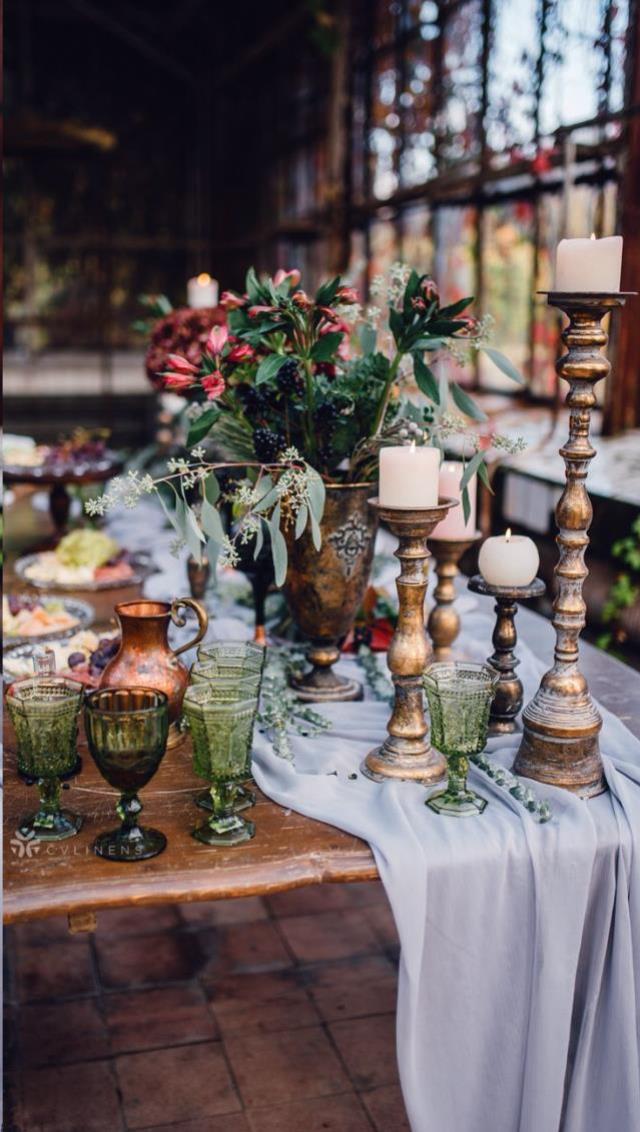 Where to find Dusty Blue Chiffon Table Runner in Tulsa