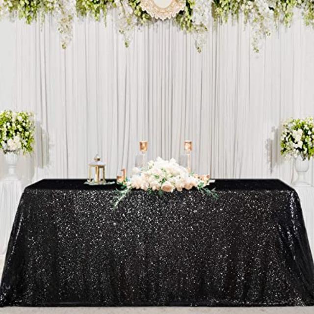 Where to find Black Duchess Sequin Linens in Tulsa