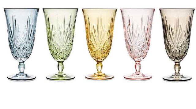 Where to find Slate Blue Cut Crystal Goblet 20 RK in Tulsa