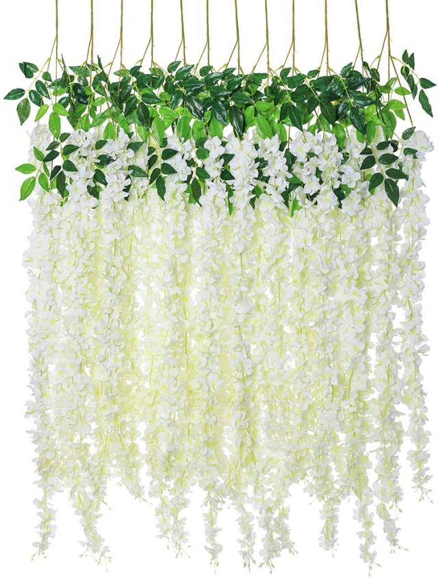 Rental store for Hanging Wisteria, off-white 4.6 in Tulsa OK