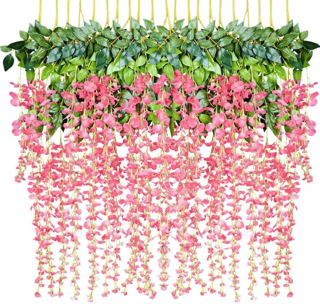 Rental store for Hanging Wisteria stem, Pink in Tulsa OK