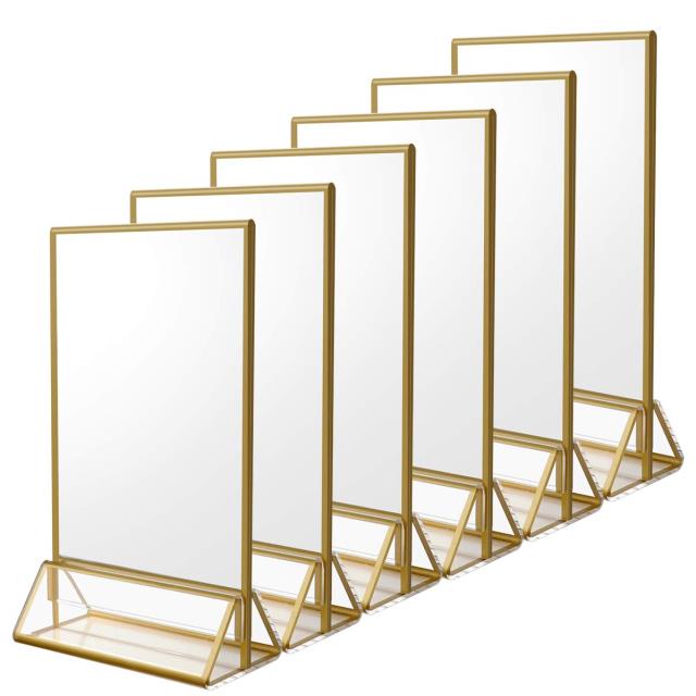 Rental store for Gold Framed Table Number Sign in Tulsa OK