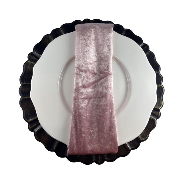Where to find Dusty Rose Mauve Crushed Velvet Napkin in Tulsa