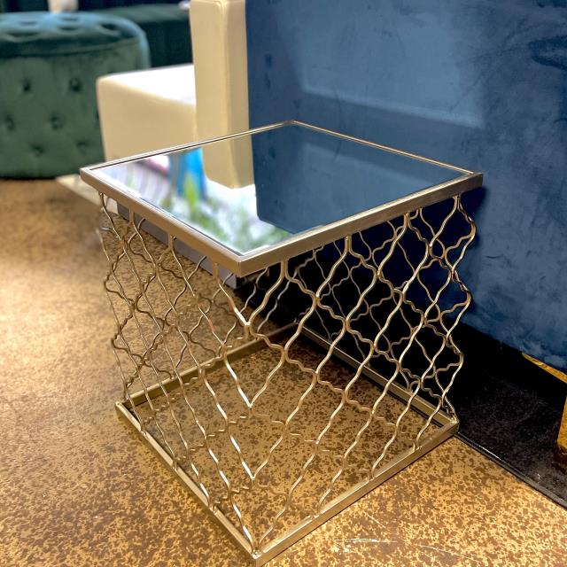 Where to find Gold Trellis Side Table in Tulsa