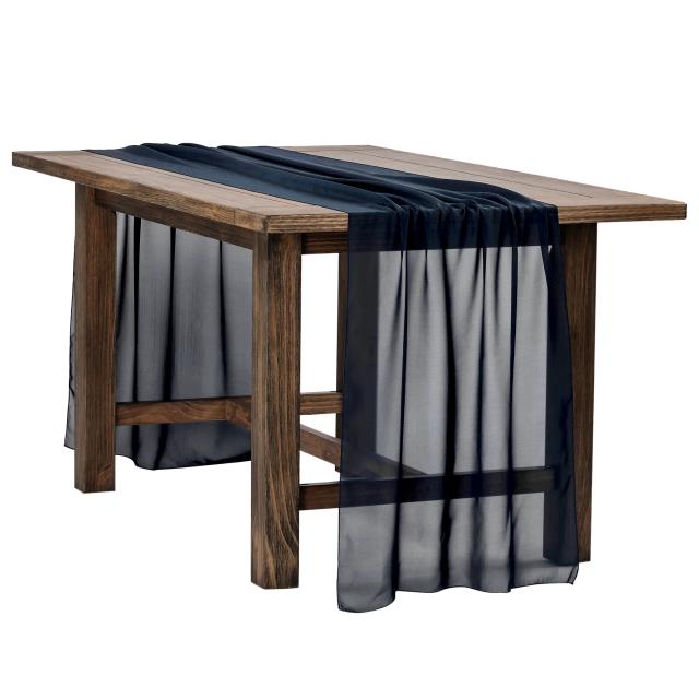 Where to find Navy Blue Chiffon Table Runner in Tulsa
