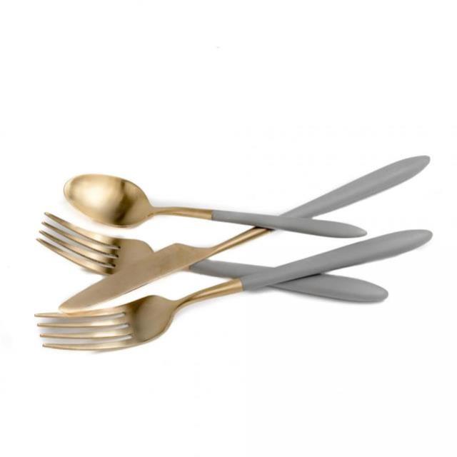 Where to find Velo Grey and Gold Flatware in Tulsa