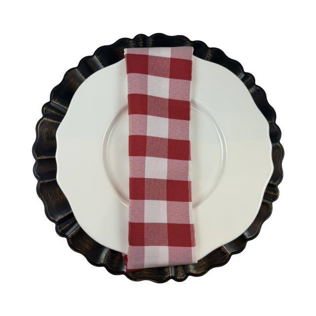 Where to find Red Check Dinner Napkin in Tulsa