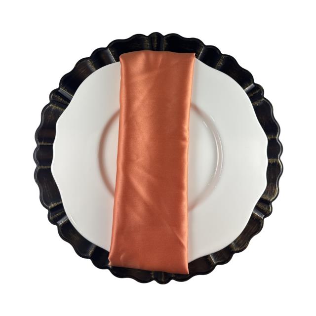Where to find Coral Matte Satin Dinner Napkins in Tulsa
