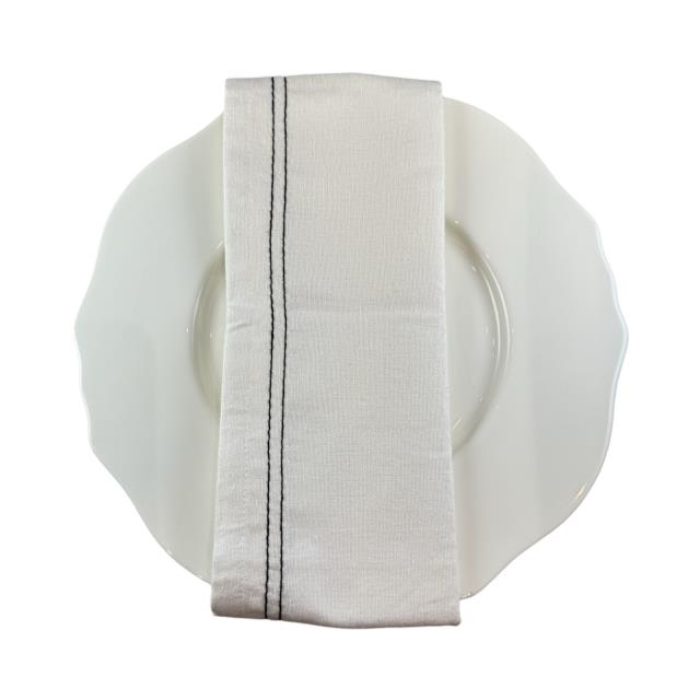 Where to find Black Stitch Cotton Napkin in Tulsa
