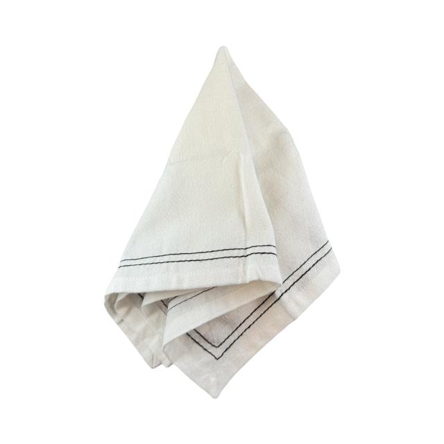 Where to find Black Stitch Cotton Napkin in Tulsa