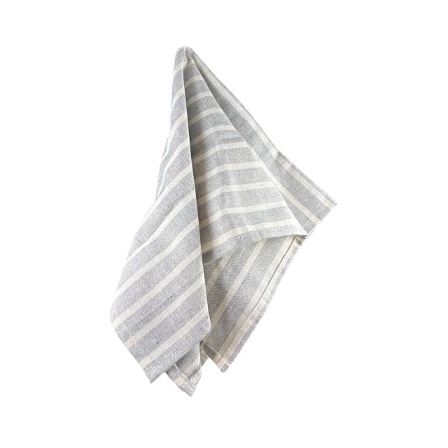 Where to find Broad Striped Grey Cotton Napkin in Tulsa