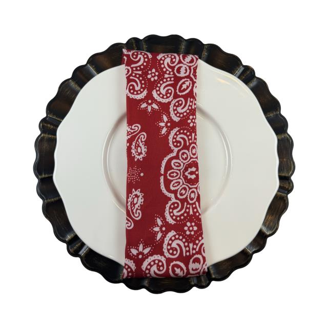 Where to find Red Bandana Napkins red wht in Tulsa