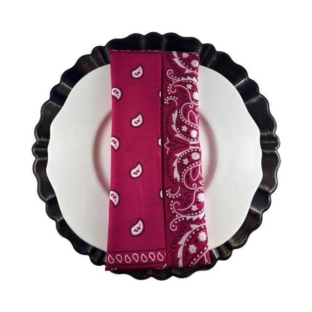 Where to find Hot Pink Bandana Napkins in Tulsa