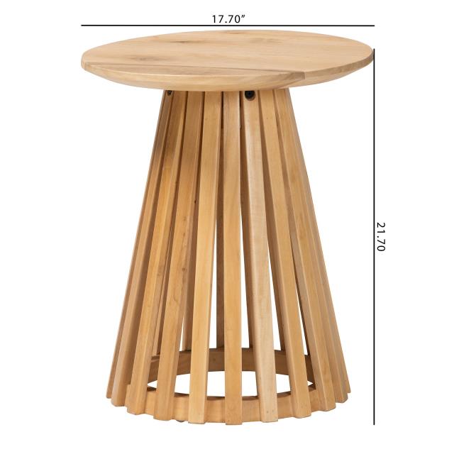 Where to find Cara Slatted End Table in Tulsa
