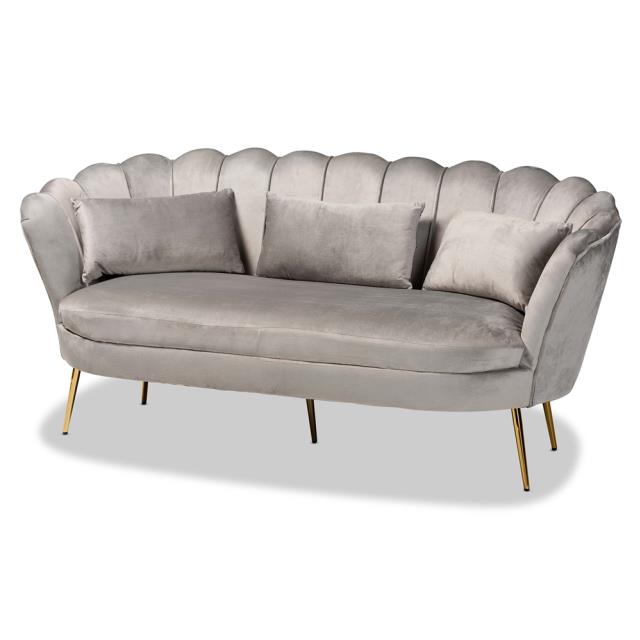 Where to find Hanna Grey Velvet Sofa in Tulsa