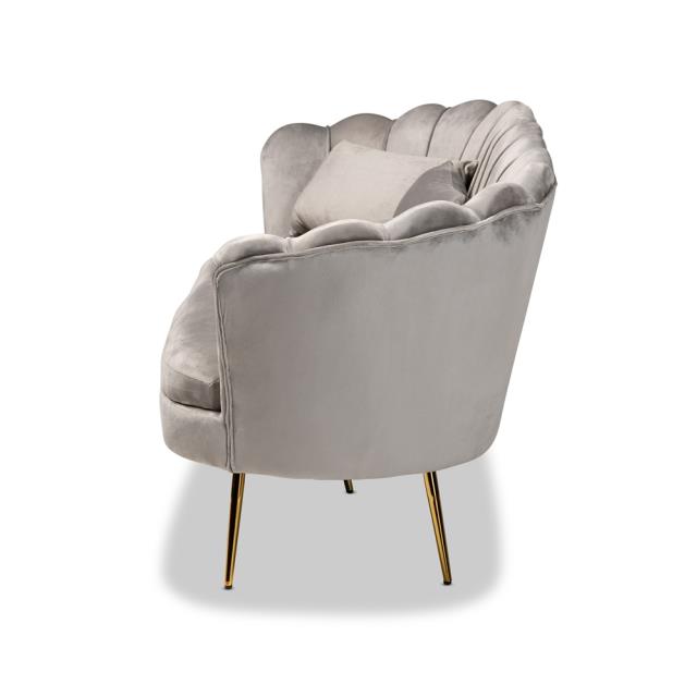 Where to find Hanna Grey Velvet Sofa in Tulsa